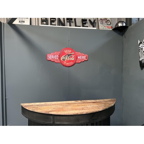 156 - LARGE COCA COLA WALL SIGN (85CM X 40CM)