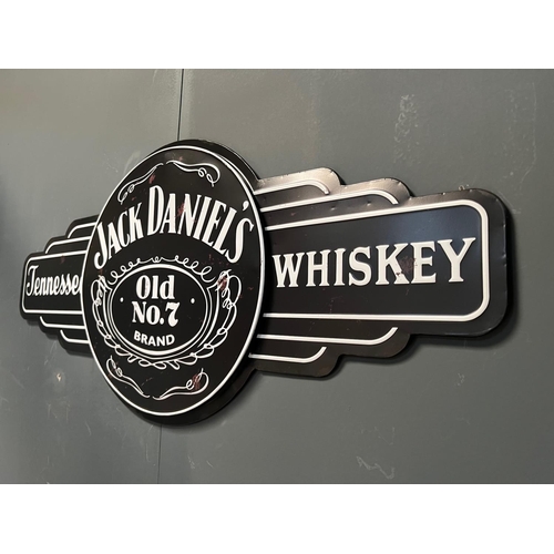 157 - LARGE JACK DANIELS WALL SIGN (85CM X 40CM)