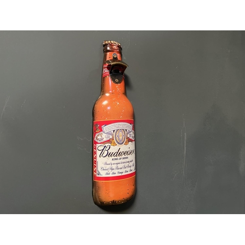 159 - LARGE BUDWEISER BOTTLE OPENER/WALL SIGN (45CM)