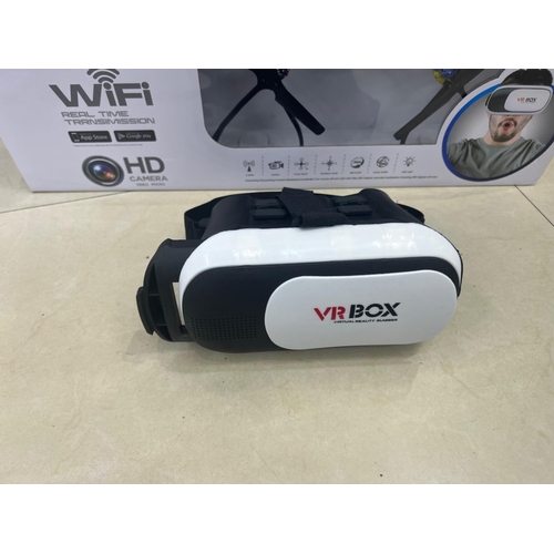 204 - 1 X BOXED NEW VR HEADSET WIFI CONTROL LED SMART DRONE