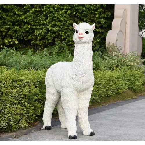 43 - NEW HUGE ALPACA STATUE APPROX 115CM TALL