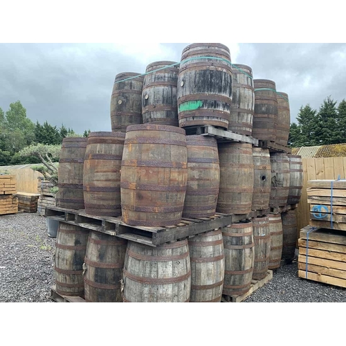 120 - 1 X OAK WHISKEY BARRELL