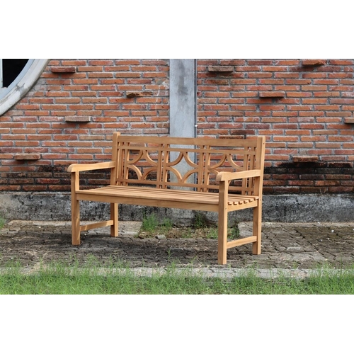 16 - NEW BOXED SOLID TEAK DENVER QUALITY GARDEN BENCH