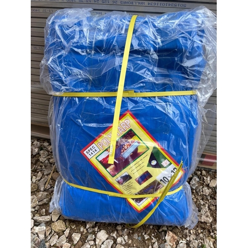 168 - 1 X NEW 10M X12M HEAVY DUTY TARPAULIN