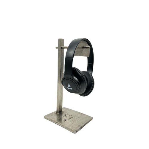 96 - BOXED NEW SOLID NICKEL HEADPHONE STAND
