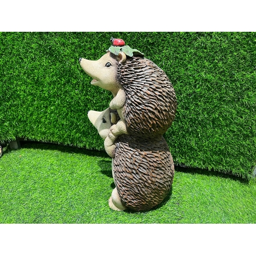 75 - NEW LARGE HEDGEHOG STATUE APPROX 50CM TALL