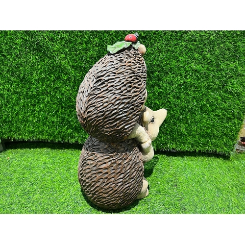 75 - NEW LARGE HEDGEHOG STATUE APPROX 50CM TALL