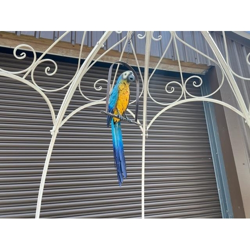 83 - NEW DECORATIVE LARGE 90CM HANGING PARROT - BLUE