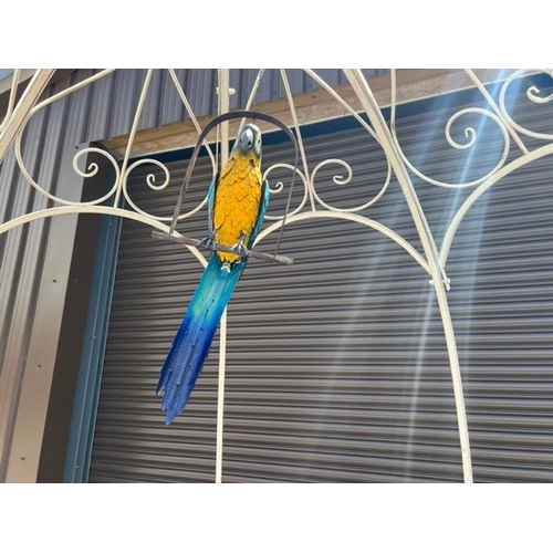 83 - NEW DECORATIVE LARGE 90CM HANGING PARROT - BLUE