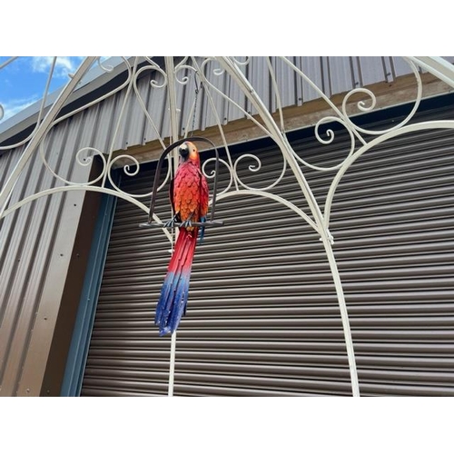 85 - NEW DECORATIVE LARGE 90CM HANGING PARROT - RED