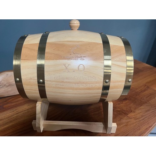 54 - NEW BOXED SMALL WOODEN KEG XO BARREL ON STAND