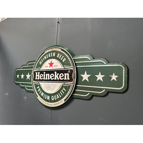 180 - LARGE HEINEKEN WALL SIGN (85CM X 40CM)