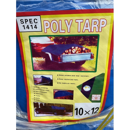 46 - 1 X NEW 10M X12M HEAVY DUTY TARPAULIN