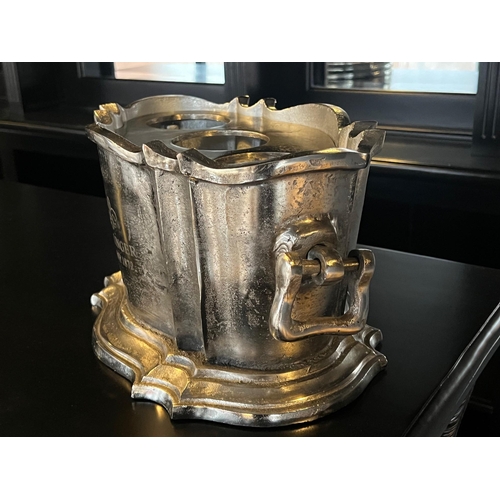 69 - BOXED NEW HEAVY NICKEL BOLLINGER CHAMPAGNE BUCKET