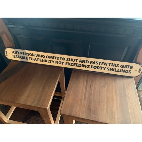 LARGE CAST IRON OMIT SIGN