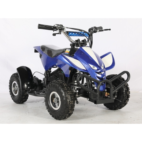 162 - NEW BLUE 49CC 2 STROKE BLUE QUAD BIKE