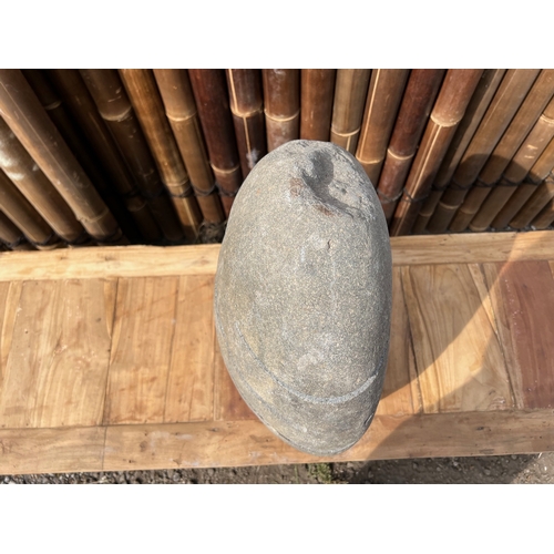 87 - CRATED HEAVY STONE OUTDOOR LANTERN (PLEASE NOTE EACH IS INDIVIDUALLY MADE THEREFORE EVERY ONE IS DIF... 