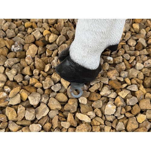 74 - CRATED 1.3M LONG FIBREGLASS RESIN COW