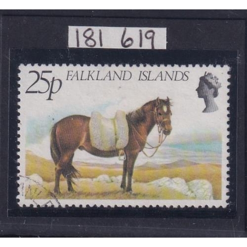 121 - 1981 Watermark to right variety 25p Horse SG394W VFU.  RPS Cert.