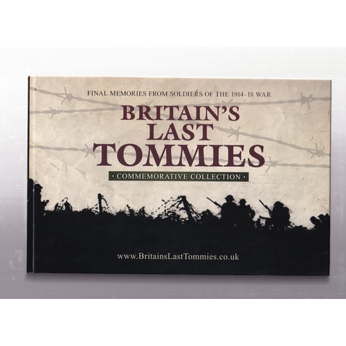 2 - Britain's last Tommies Commemorative Medals (12) encapsulated with details of the WWI Tommies, in a ... 