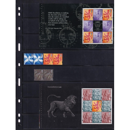 264 - 1958/2018 REGIONALS - SCOTLAND Comprehensive collection of UM 204 stamps + 30 MS or sheetlets includ... 