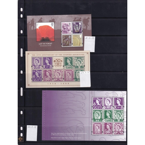 264 - 1958/2018 REGIONALS - SCOTLAND Comprehensive collection of UM 204 stamps + 30 MS or sheetlets includ... 