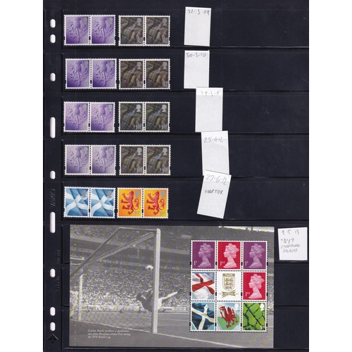 264 - 1958/2018 REGIONALS - SCOTLAND Comprehensive collection of UM 204 stamps + 30 MS or sheetlets includ... 