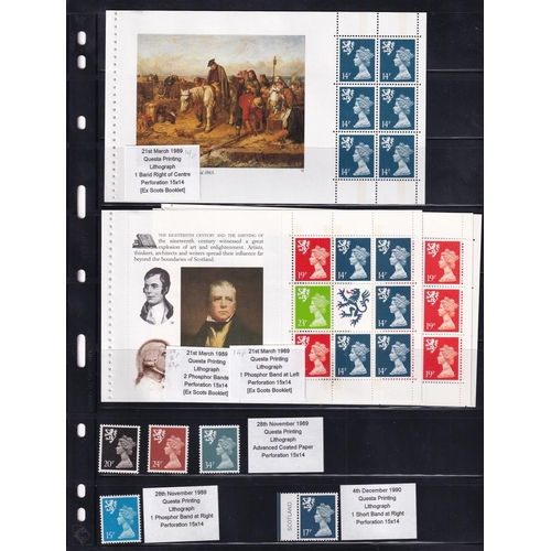 264 - 1958/2018 REGIONALS - SCOTLAND Comprehensive collection of UM 204 stamps + 30 MS or sheetlets includ... 