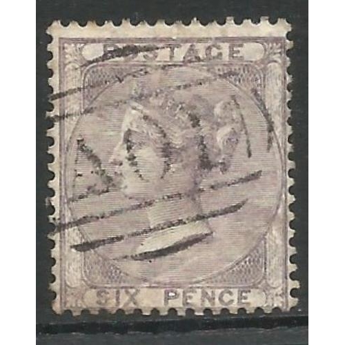 306 - 1856 QV 6d used in Jamaica with very fine AO1 Duplex of Kingston SGZ10.  Fine used.