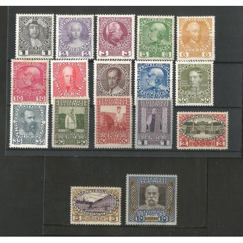 31 - 1908 Accession set fine mint.  SG189/206 fine mint.  c£450.