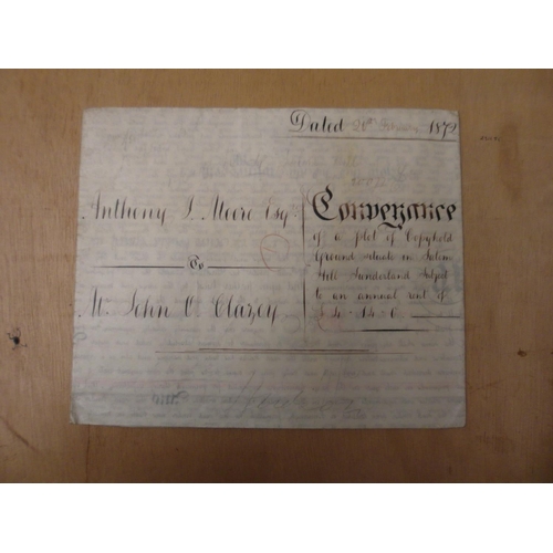 311 - 1842/84 REVENUES on a variety of indentures relating to Sunderland 1842 complete indenture.  1856 Mo... 