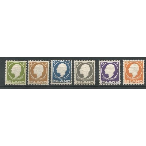 334 - 1911 Sigurdsson set of 6 SG96/101 fresh mint