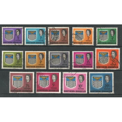 437 - 1963 Definitive set of 14.  SG75/88.  VFU.