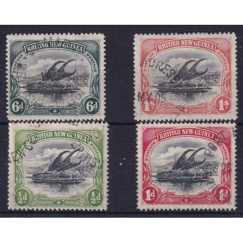 443 - 1901 Fine used Lakatoi 6d, 1/- SG6/7, ½d, 1d SG9/10 Cat £110  Very fine (4).