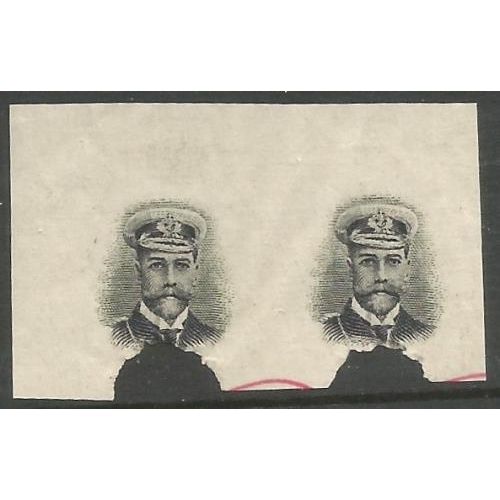 456 - 1913 Admiral KGV vignette an imperforate pair of vignettes from the Waterloo archive. Security punct... 