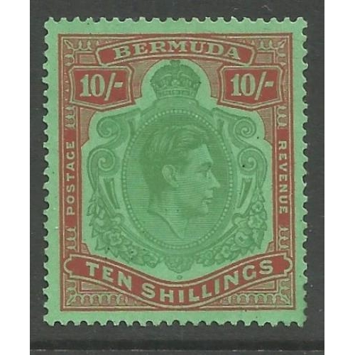 46 - 1938 High value Arms 10/- SG119a, fresh mint.