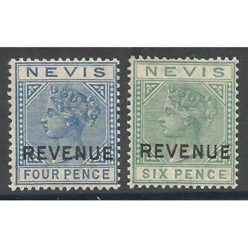 474 - 1882 Revenue ovpts. 4d, 6d SGF7/8.  Mint.