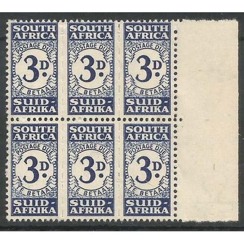 498 - 1943 Postage due set SGD30/33 as mint pairs (many UM).  Very fine.