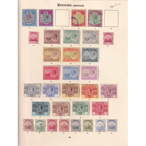 50 - IMPERIAL pages with QV to 1/- (18) dry dock (11) 1920 tercentenary set of 9 mint, 1921 set of 9 mint... 