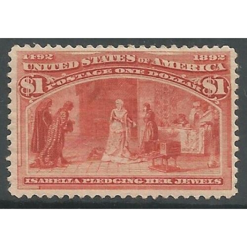 539 - 1893 Columbus high value $1.  SG246.  Fine mint Cat. £1300.