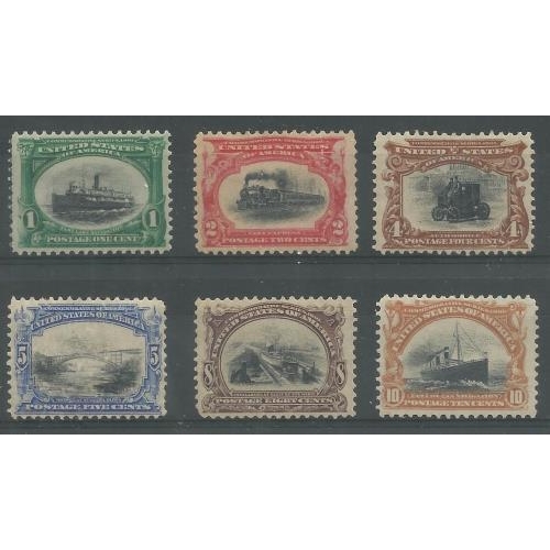 540 - 1901 PAN-AM set of 6.  SG300/05.  Mint.