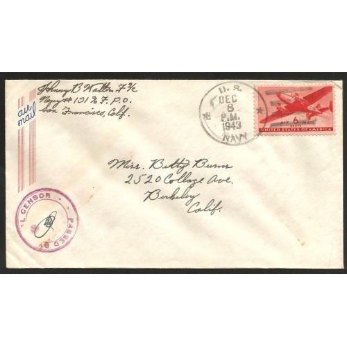 550 - American Military Mail Inc. WWII Covers/Cards (13) and APO covers (17) sent 1944 APO 610 with base 0... 