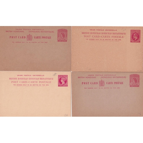 61 - POSTAL STATIONERY  Unused QV (12) inc. 5c on 1½d, 2c on 3c, with Reply Card still attached, 2c with ... 