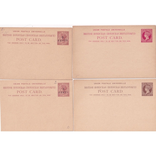 61 - POSTAL STATIONERY  Unused QV (12) inc. 5c on 1½d, 2c on 3c, with Reply Card still attached, 2c with ... 