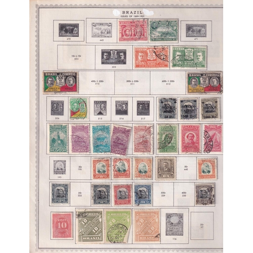 69 - Old pages with over 1000 different stamps from early classics to 1979 in need of rehousing with a ve... 