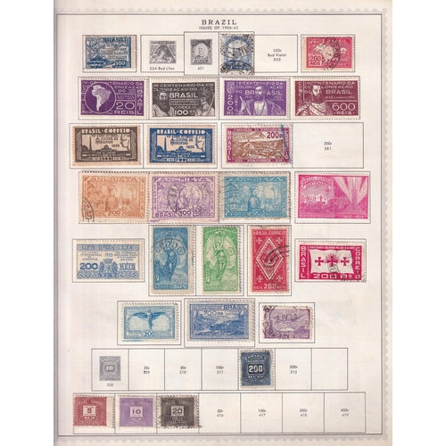 69 - Old pages with over 1000 different stamps from early classics to 1979 in need of rehousing with a ve... 