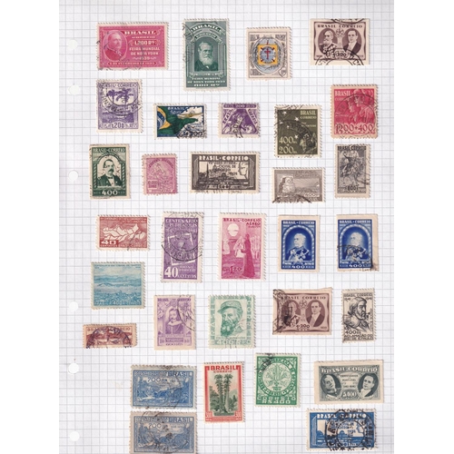 69 - Old pages with over 1000 different stamps from early classics to 1979 in need of rehousing with a ve... 