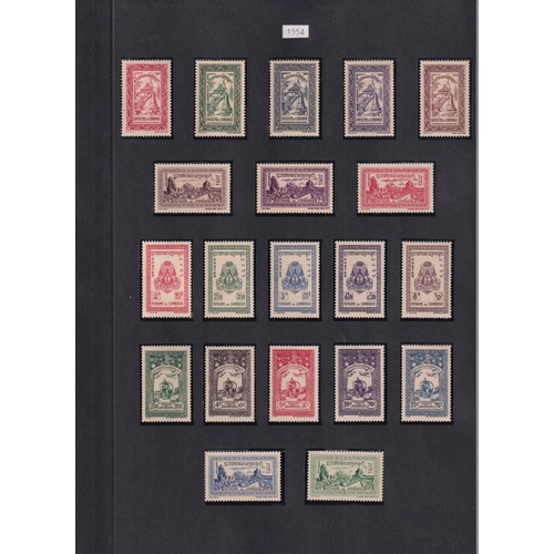 76 - Unmounted Mint Collection on Stockpages with high value MS.  1951 Defin set plus 3 Ms.  SG1/17, 17a.... 