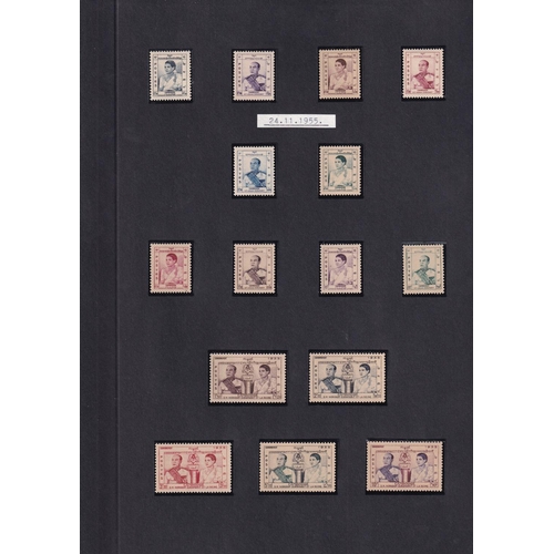 76 - Unmounted Mint Collection on Stockpages with high value MS.  1951 Defin set plus 3 Ms.  SG1/17, 17a.... 