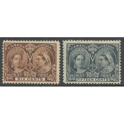 82 - 1897 QV Jubilee ½c to 15c.  SG121/32 with extra 1c, 2c, 3c.  A fine range of 14 stamps mint.  Cat. £... 